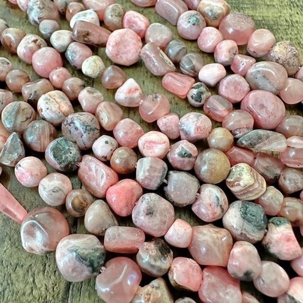 5-11mm Rhodochrosite Nugget Bead Strand